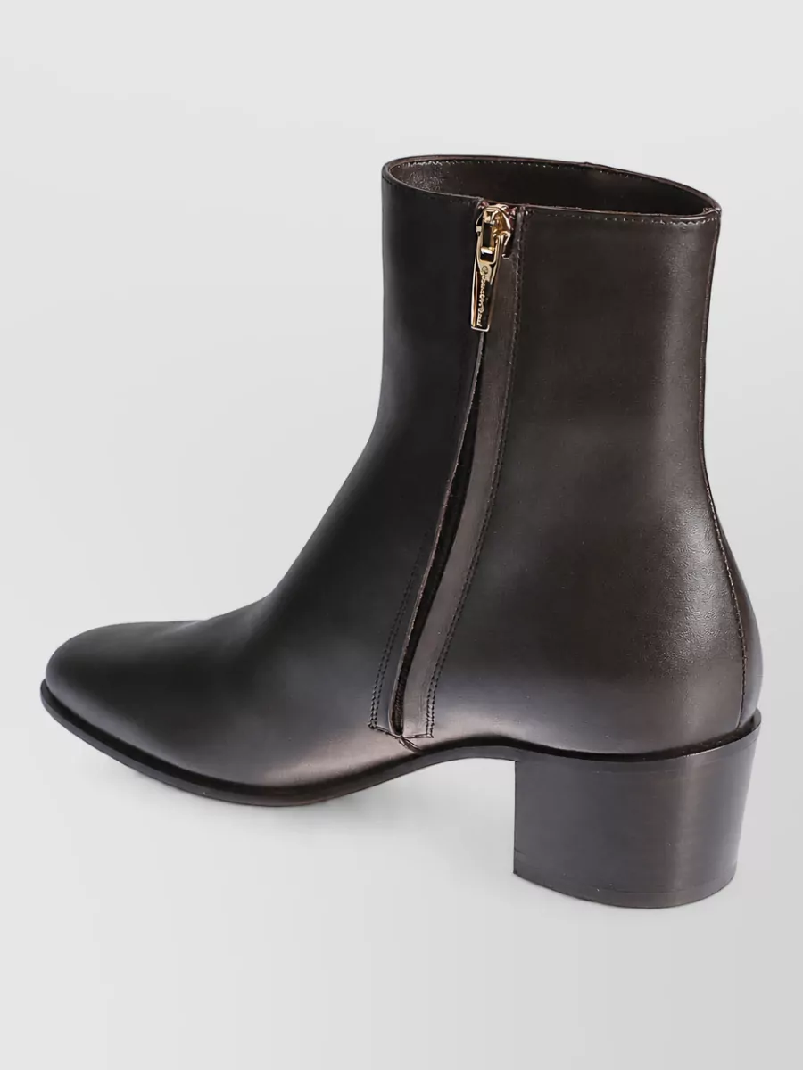 Gianvito Rossi Leather Lace-Up Ankle Boots