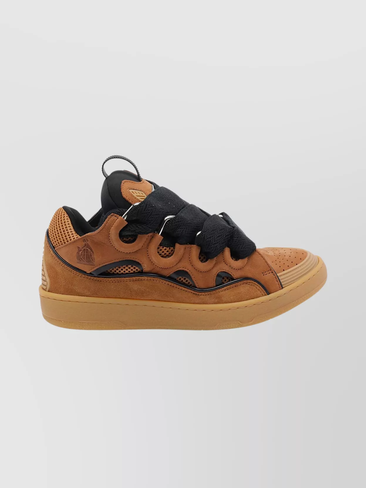 Lanvin Suede Sneakers With Rubber Sole And Pull Tab