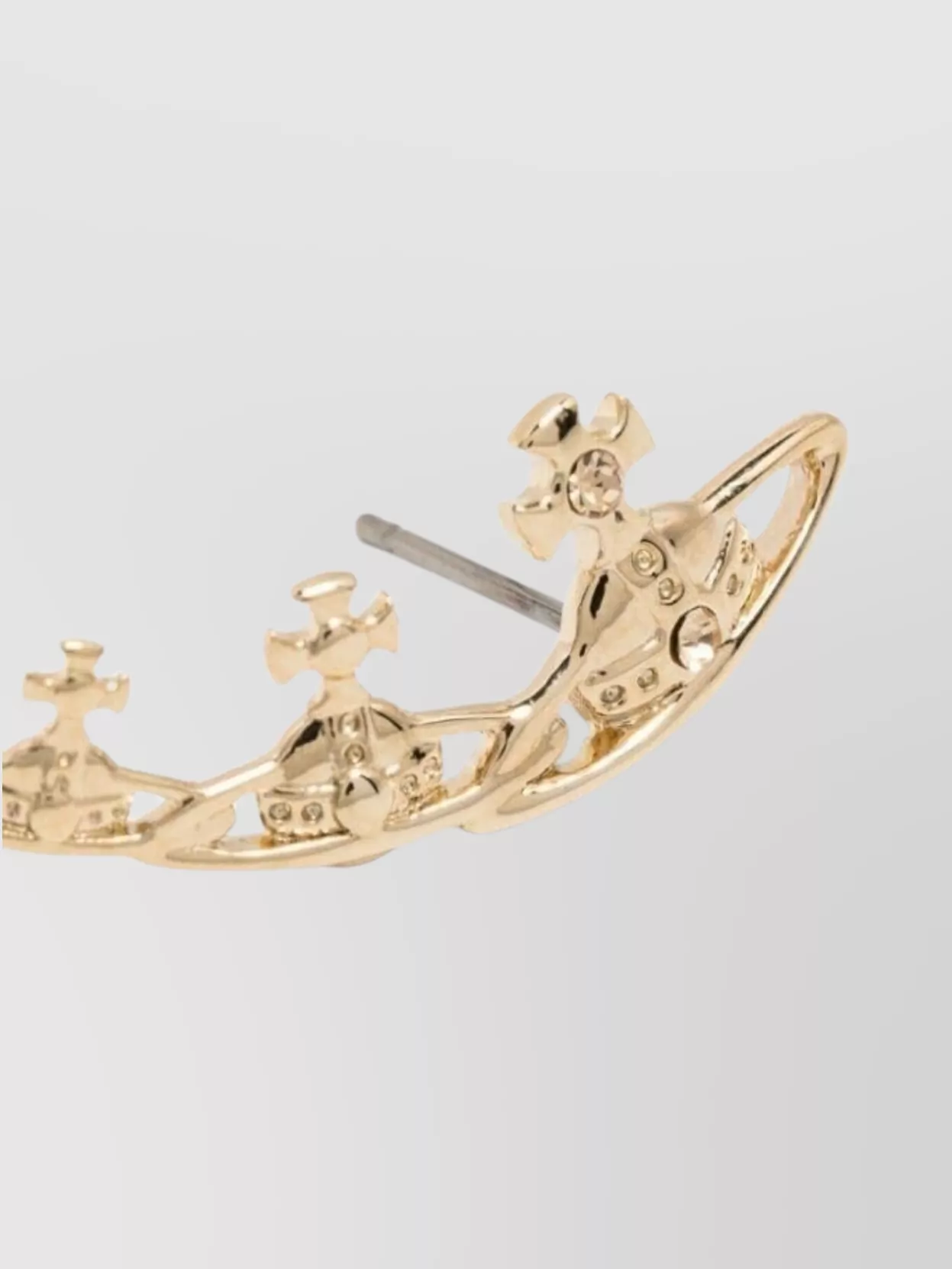 Vivienne Westwood Sweet Studded Gold Tone Earrings