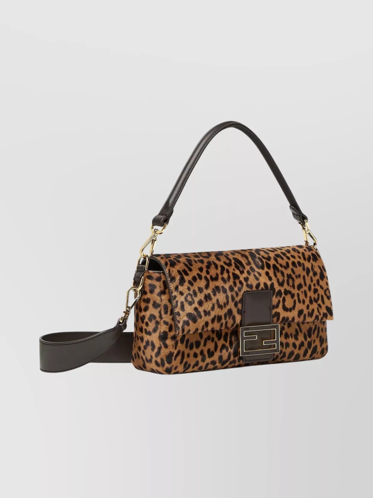 Fendi Baguette Shape Shoulder Bag With Detachable Strap