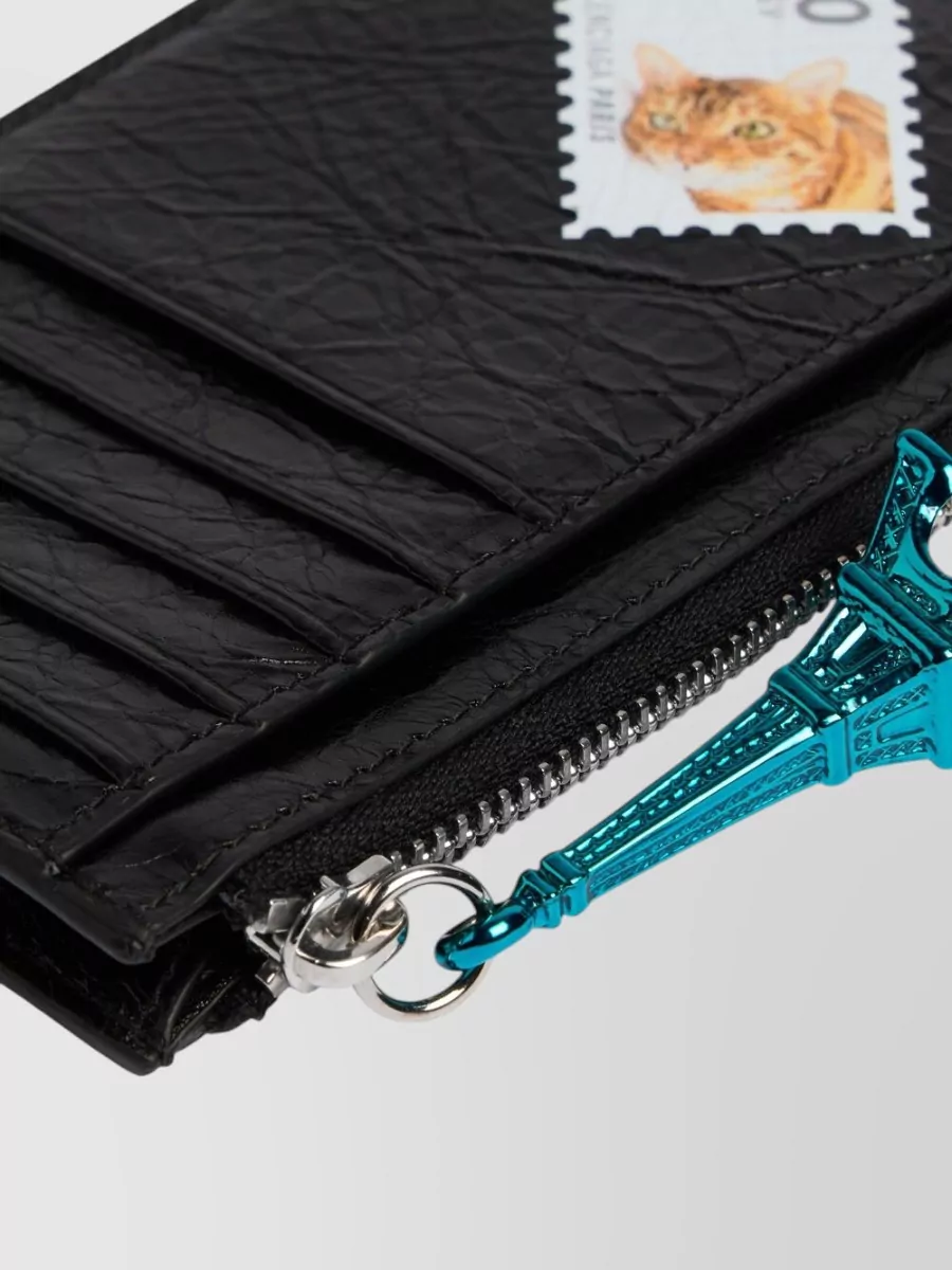 Balenciaga Leather Long Coin And Card Holder Wallet