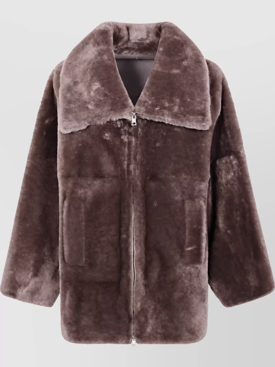 Blancha shearling straight jacket