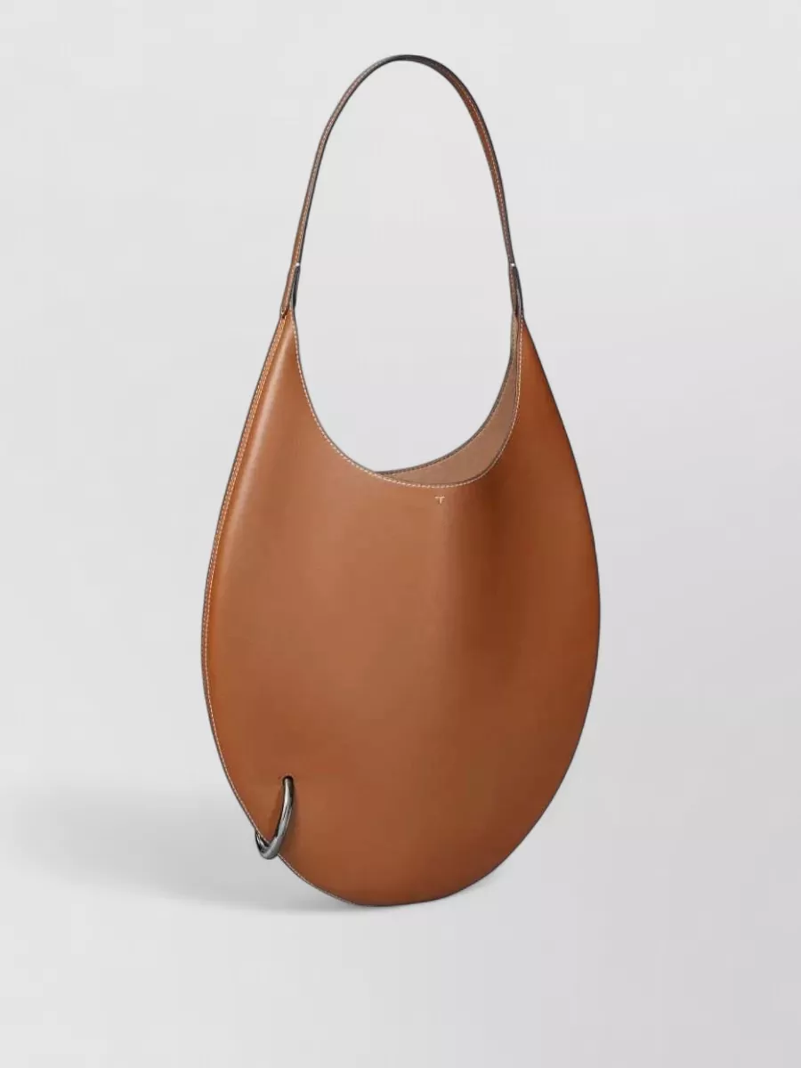 Tory Burch Pierced Large Leather Shoulder Bag