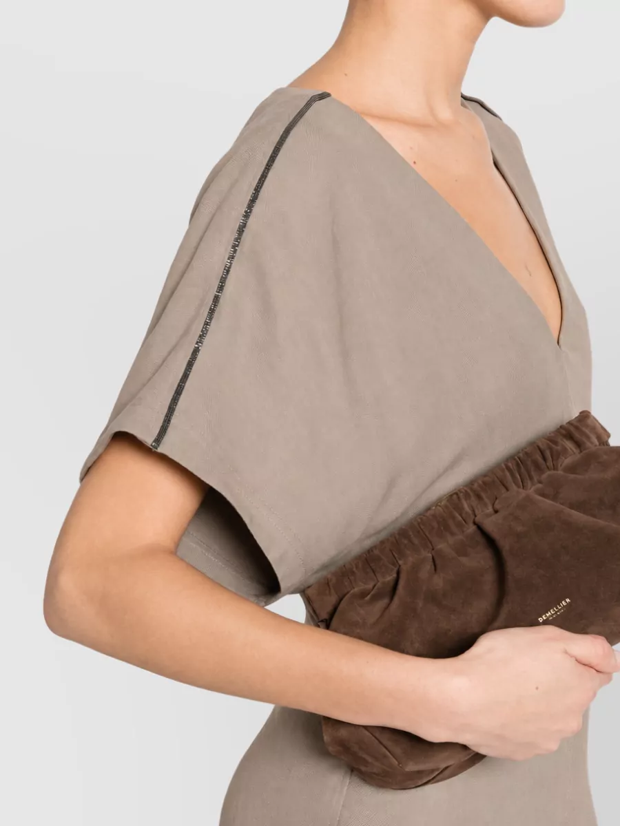 Brunello Cucinelli Viscose Linen Midi Dress