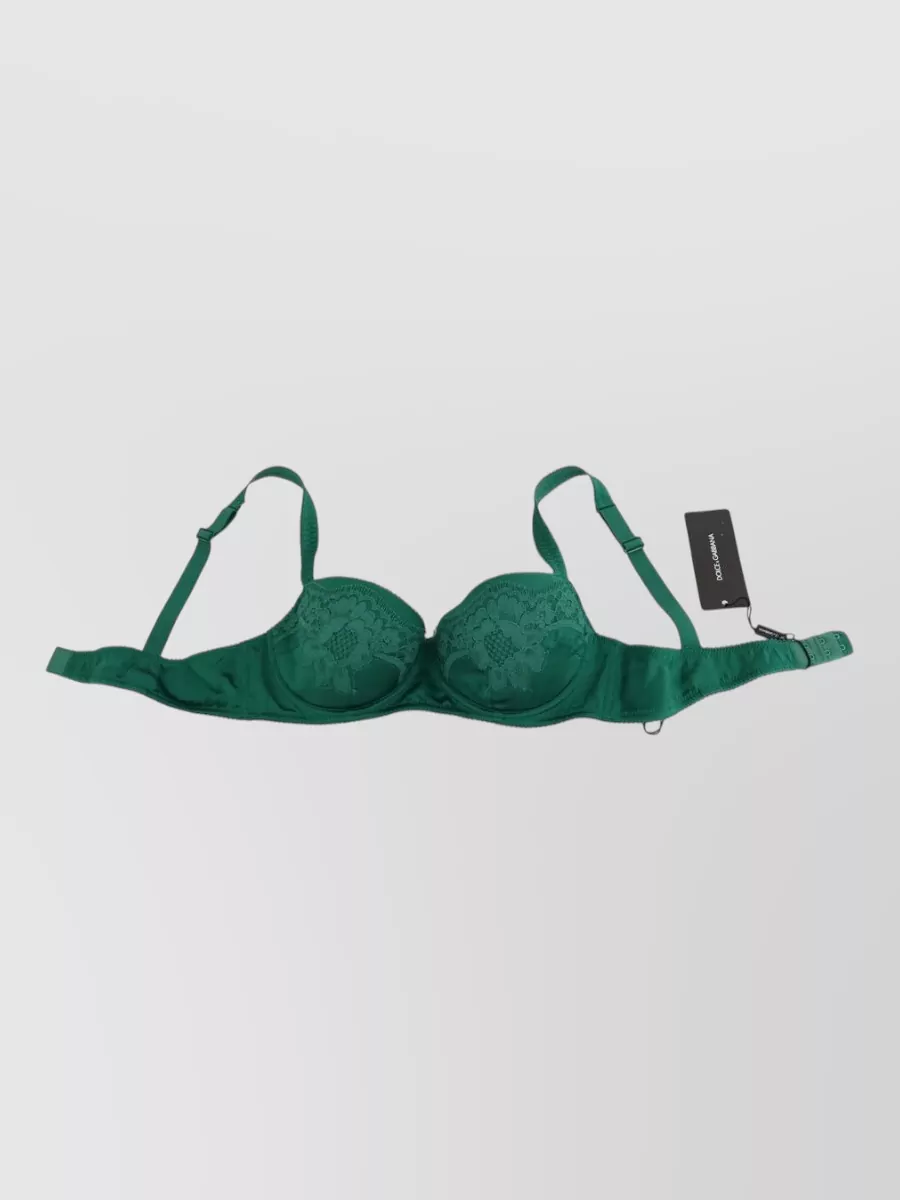 Dolce&Gabbana Silk floral lace bra