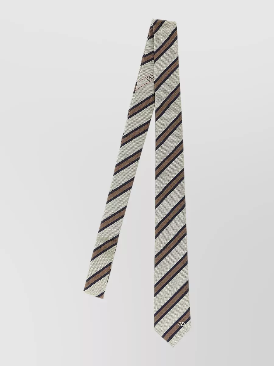 Valentino Garavani silk regimental striped tie