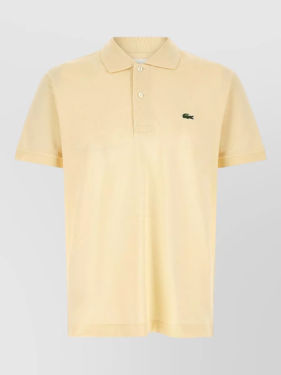 Lacoste Cotton piqué logo patch polo shirt