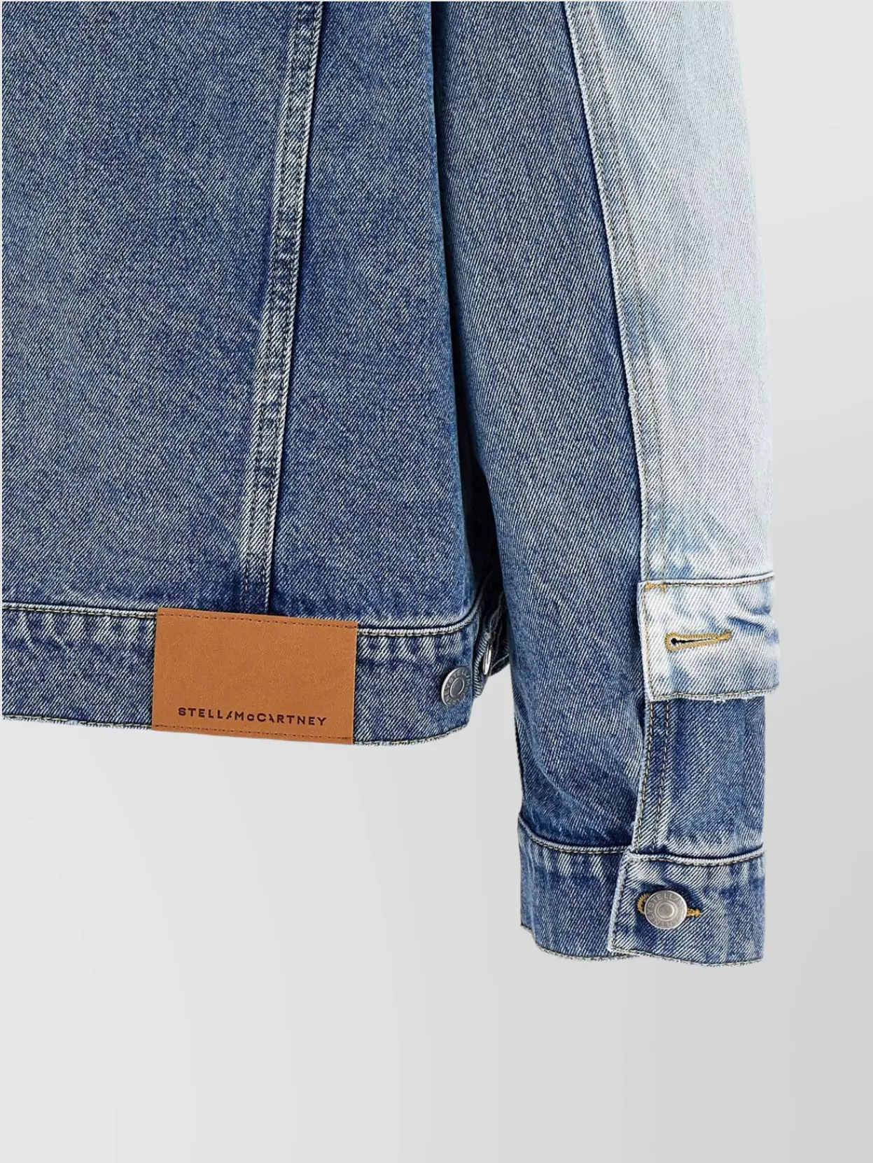 Stella Mccartney Layered Denim Jacket With Chest Pockets