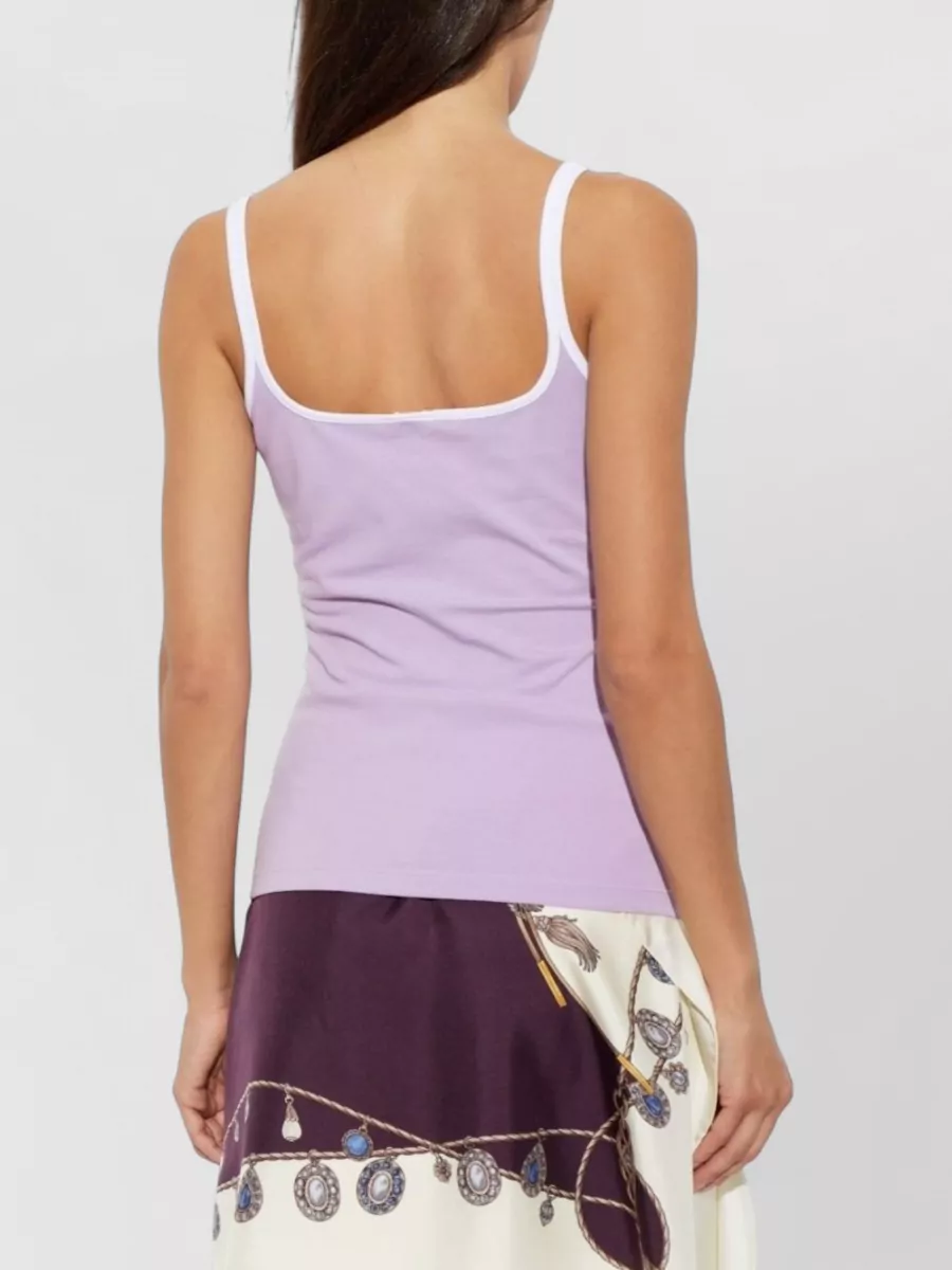 Versace Ribbed Sleeveless Camisole