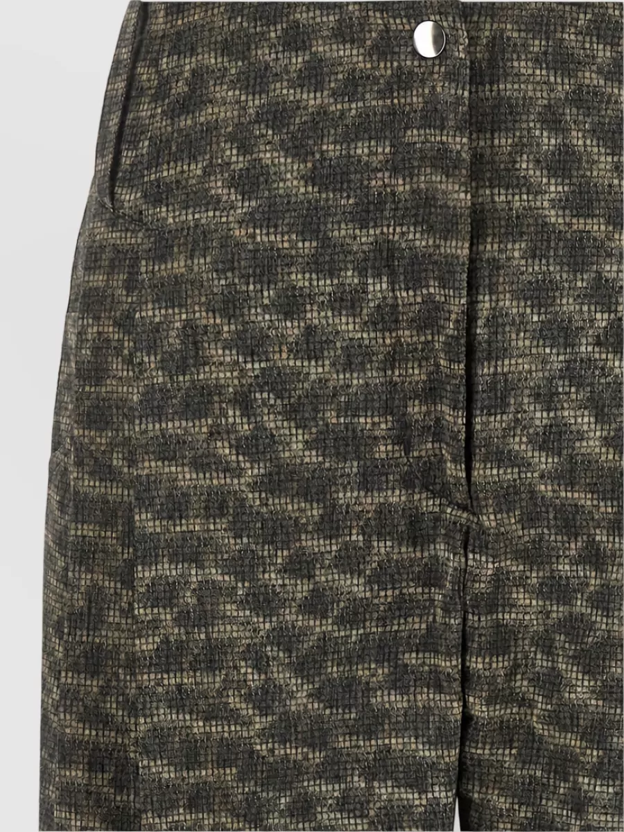 Kiko Kostadinov Feather Print Mid-Rise Tapered Trousers