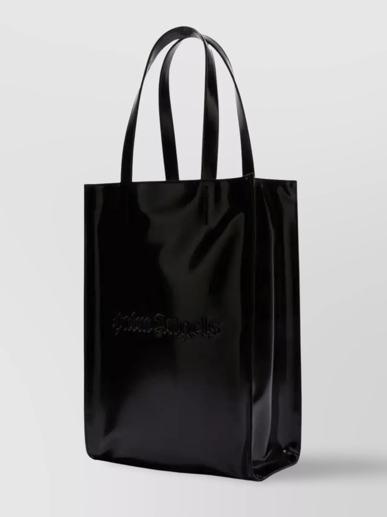 Palm Angels Glossy Logo Tote Flat Handles