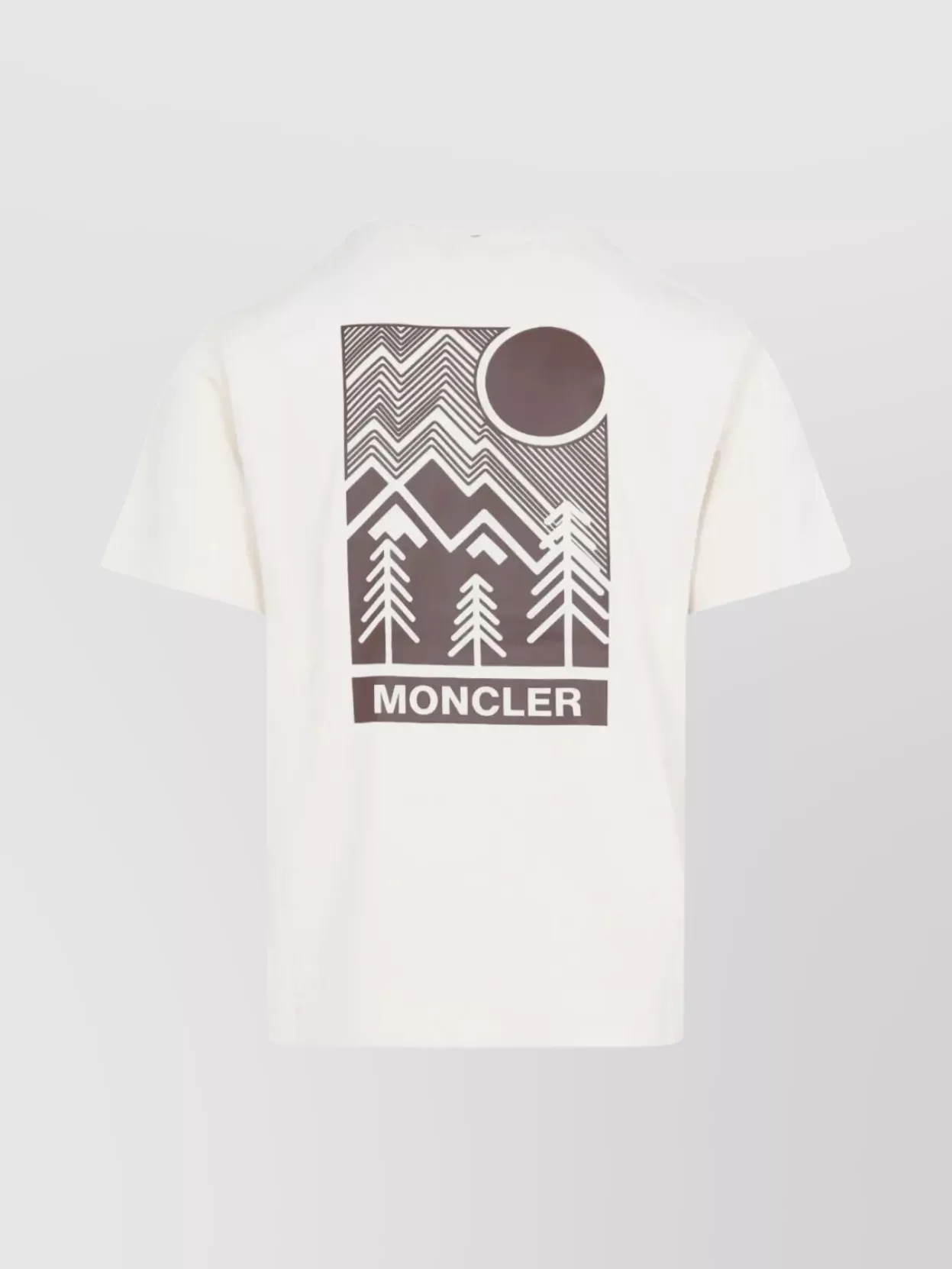 Moncler Cotton T-shirt With Embossed Logo Grenoble Clothing In White
