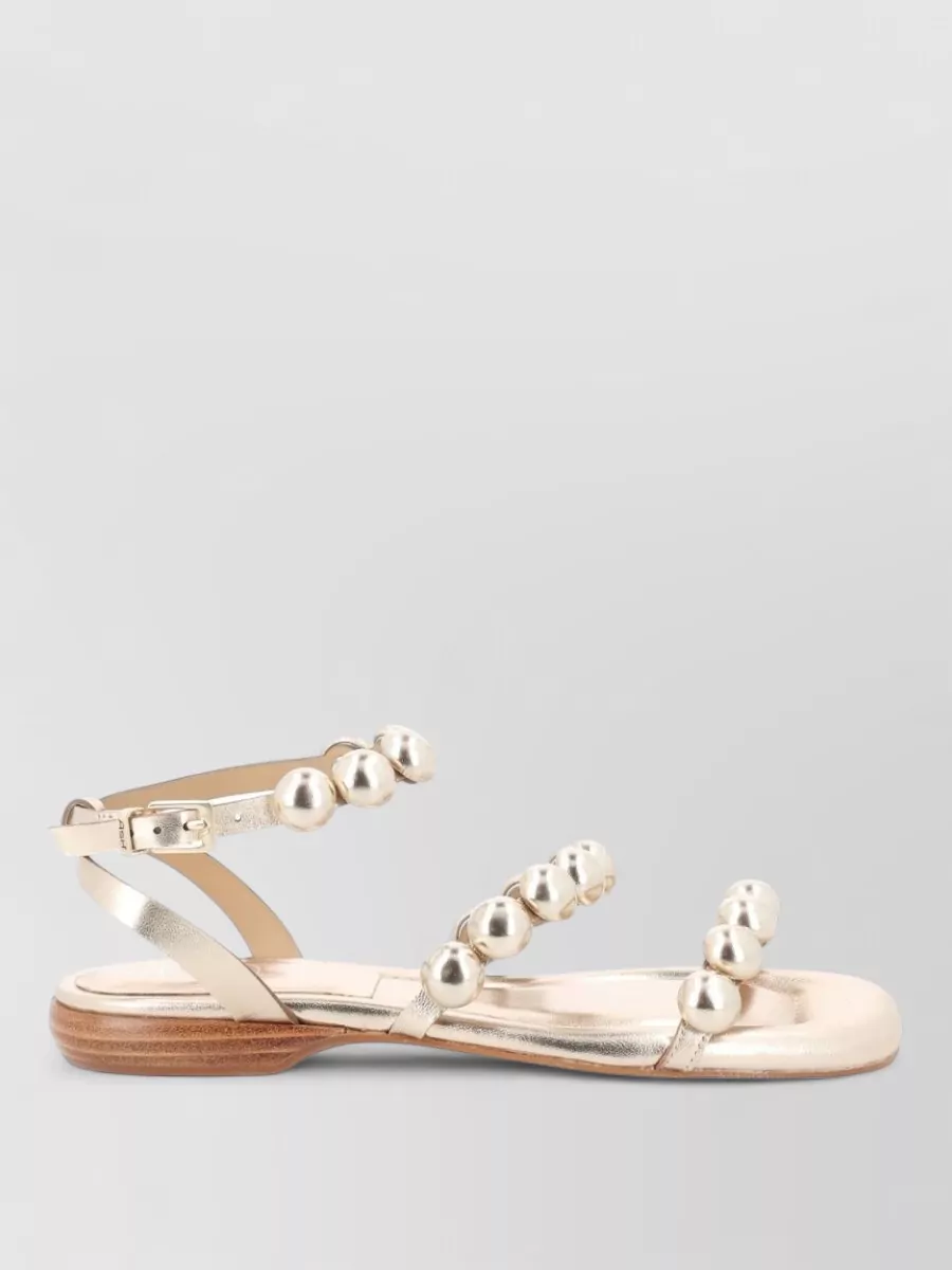 Ash leather sandals