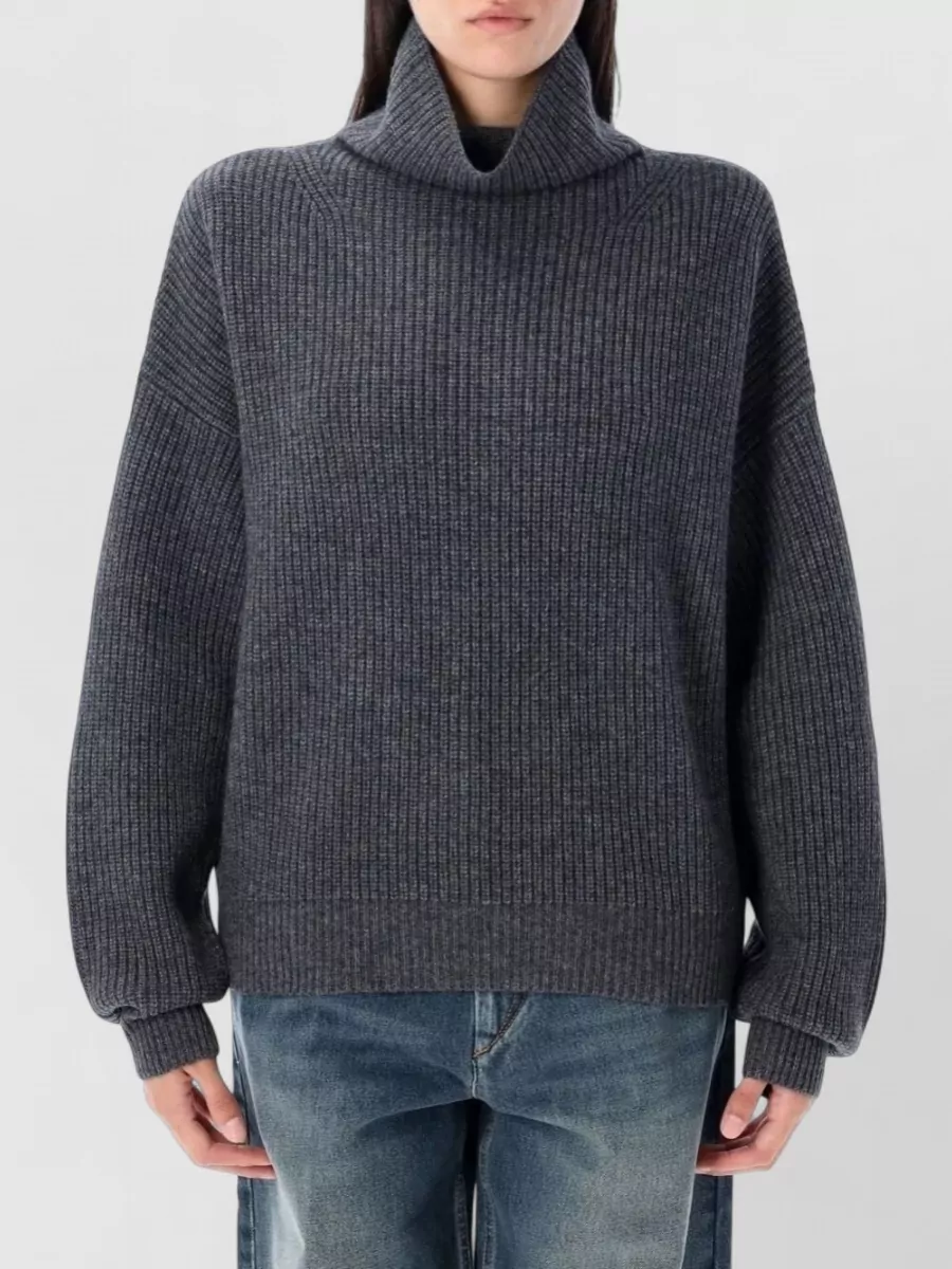 Isabel Marant cashmere wool ribbed high neck jumper