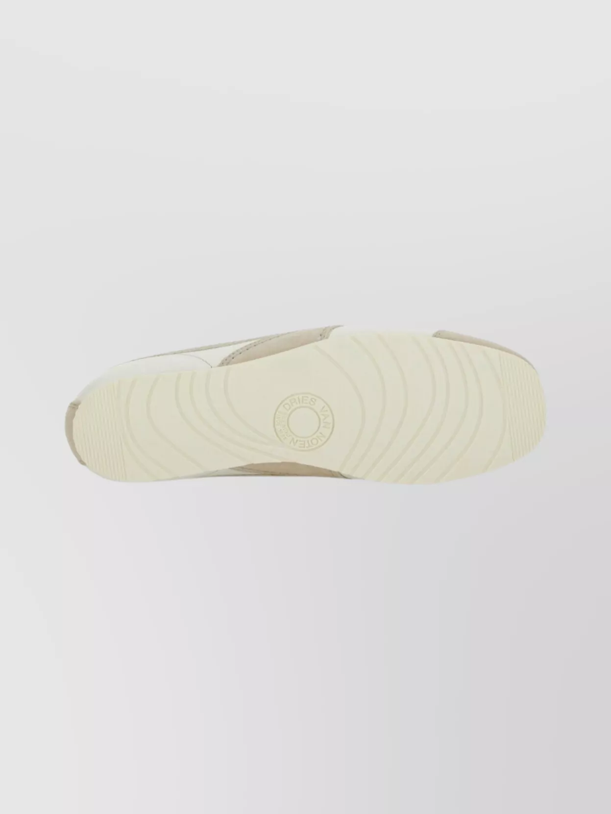 Dries Van Noten Premium Low-Top Leather Sneakers Suede Panels