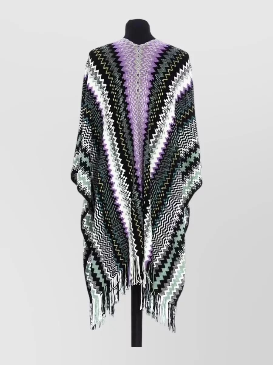 Missoni Wool knit poncho