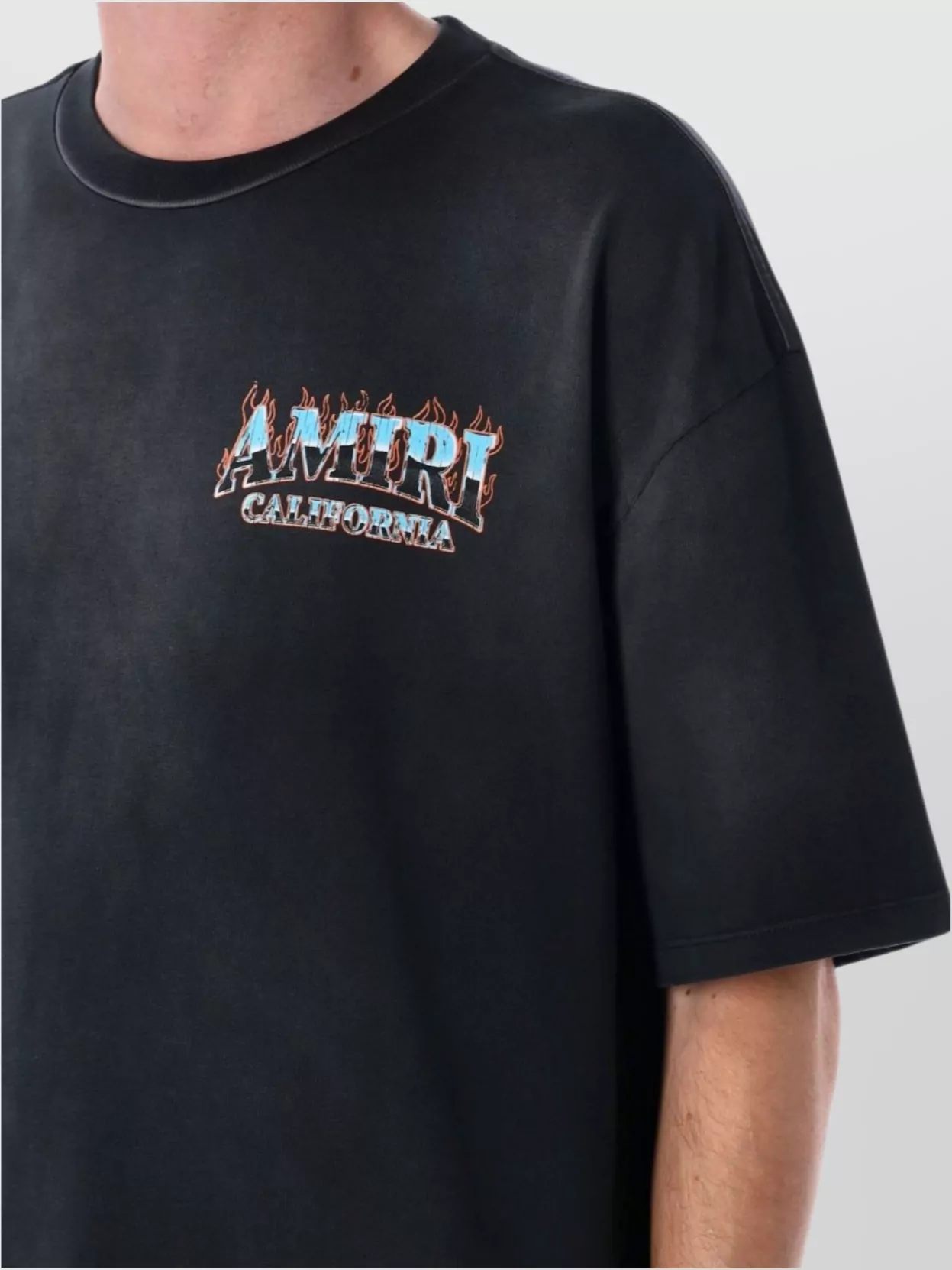 Amiri California Crew Neck Graphic Print T-Shirt