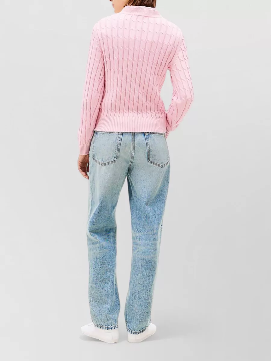 Tommy Hilfiger Cable Knit Crew Neck Long Sleeve Sweater