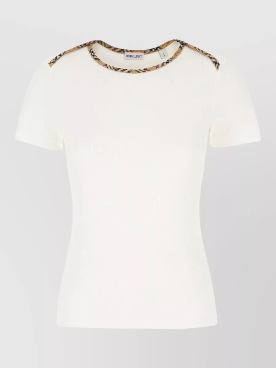 Burberry Ribbed Short-Sleeve T-Shirt