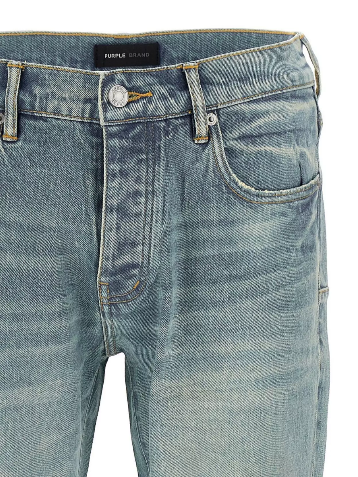 Purple P004 Pinner Coated Vintage Jeans Light Blue