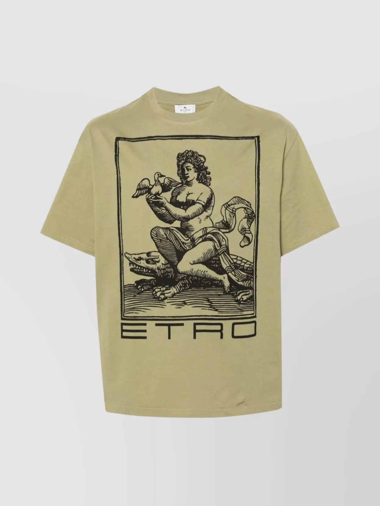 Shop Etro Graphic Print Crewneck T-shirt