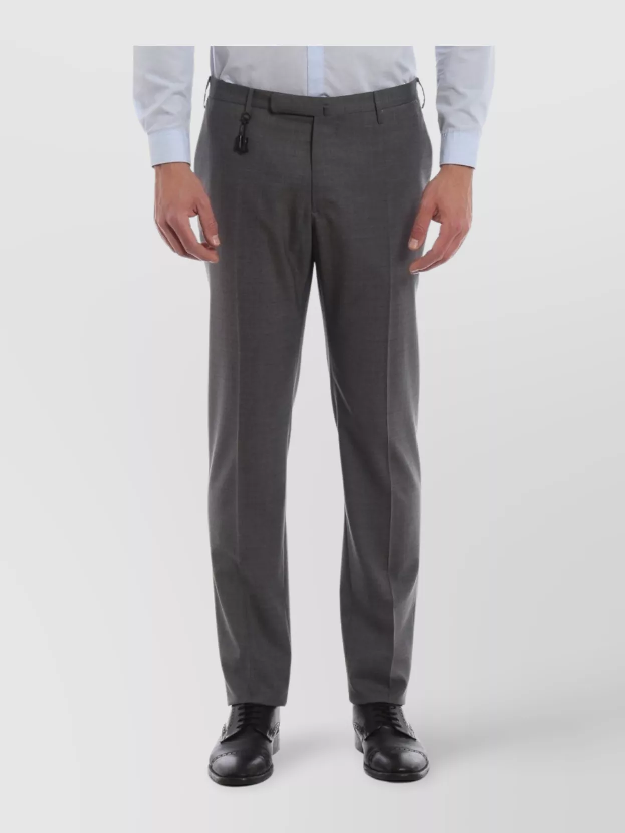 Incotex Trousers With Back Pockets And Belt Loops In Gray