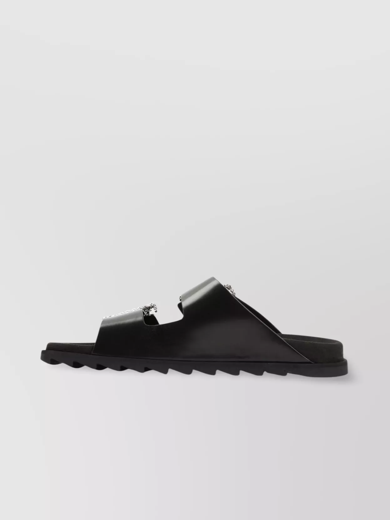 Roger Vivier Flat Sandals With Rhinestone Embellished Straps