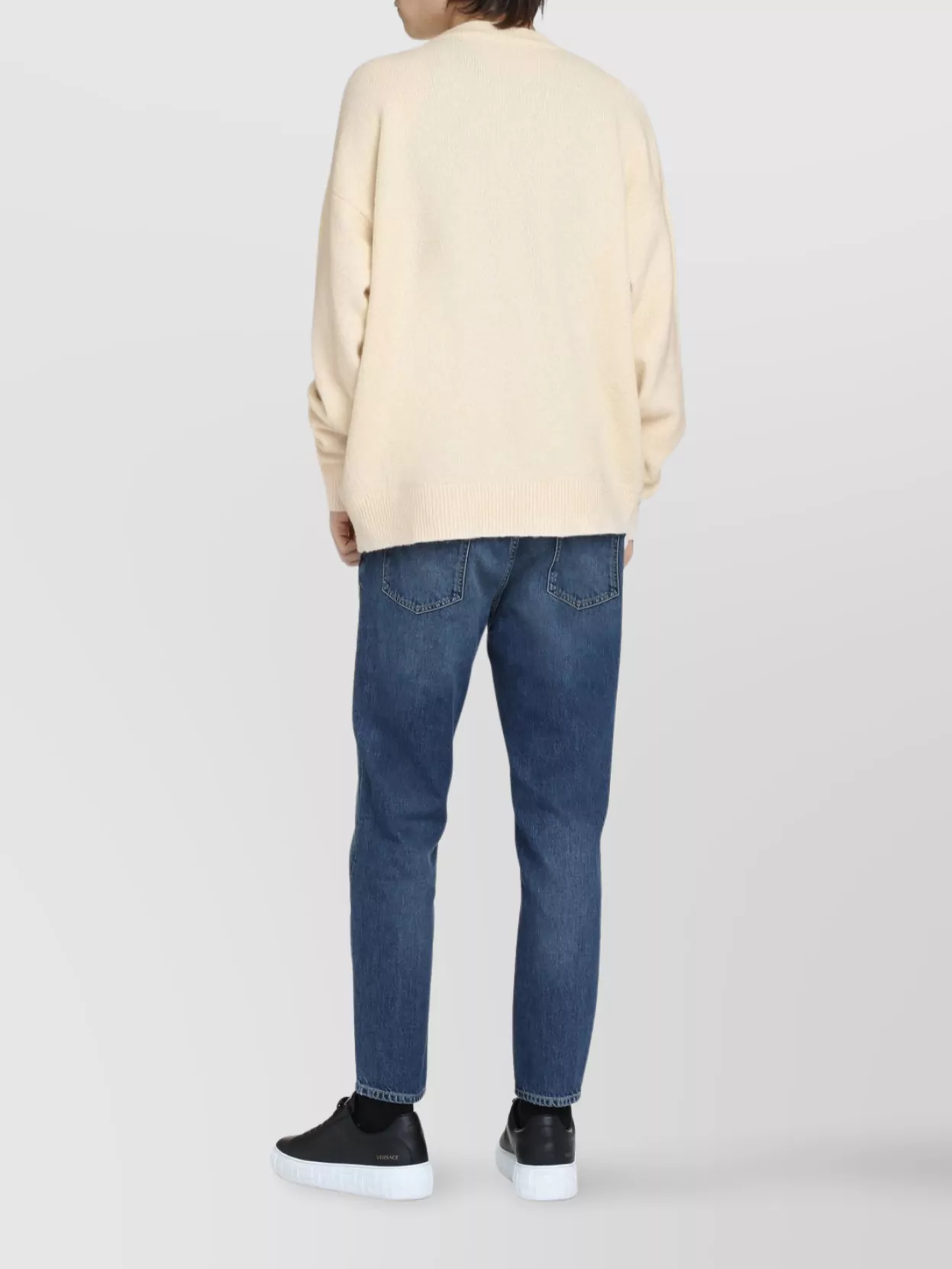 Palm Angels Logo Crew-Neck Sweater With Ribbed Knit