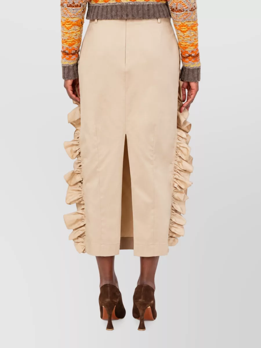 Moschino Cotton midi fitted skirt