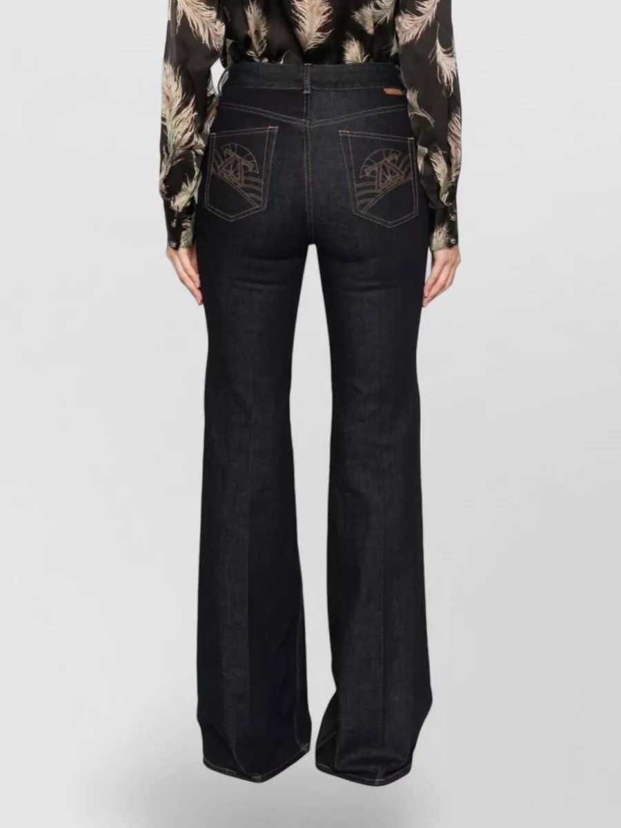 Zimmermann Mid-Rise Flared Denim Jeans