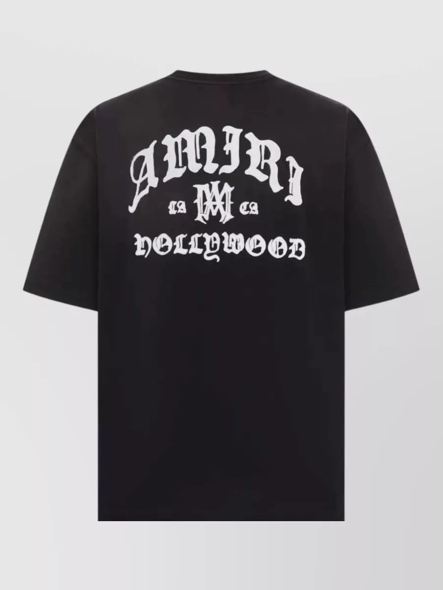 Amiri Graphic Print Cotton Crew Neck T-Shirt