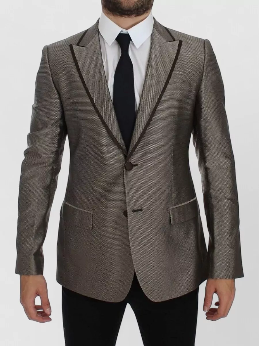 Dolce&Gabbana Silk slim-fit two-button blazer