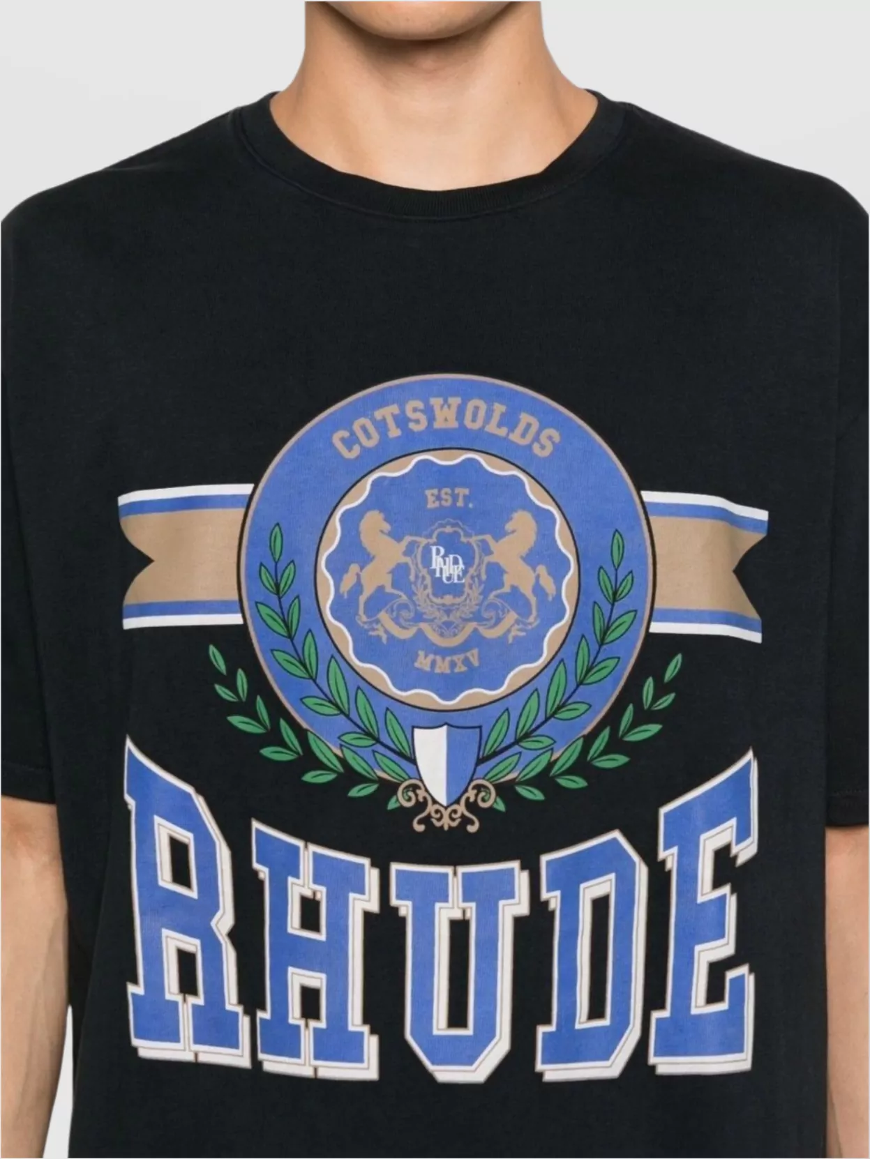 Rhude Cotswold Crest Graphic Print T-Shirt
