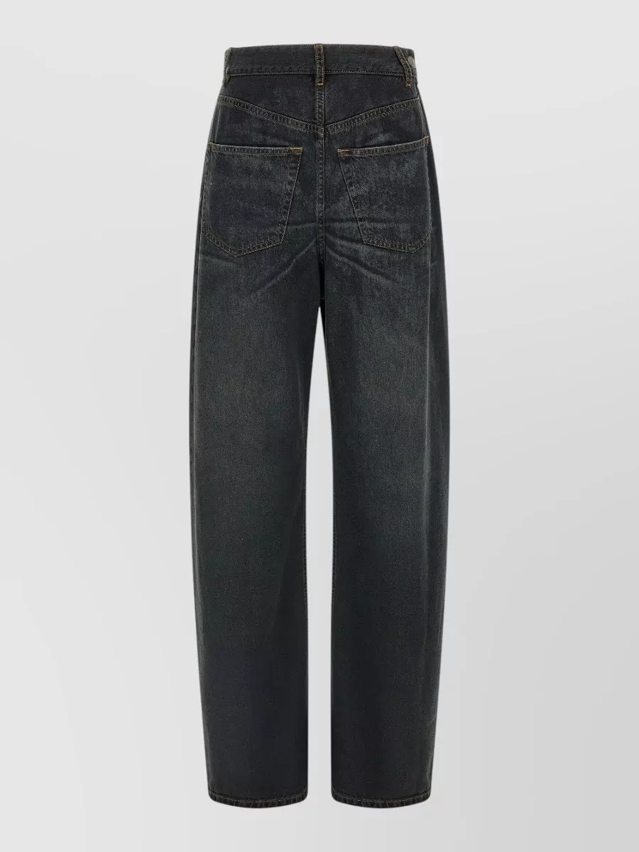 Mm6 Maison Margiela asymmetric wide-leg denim jeans
