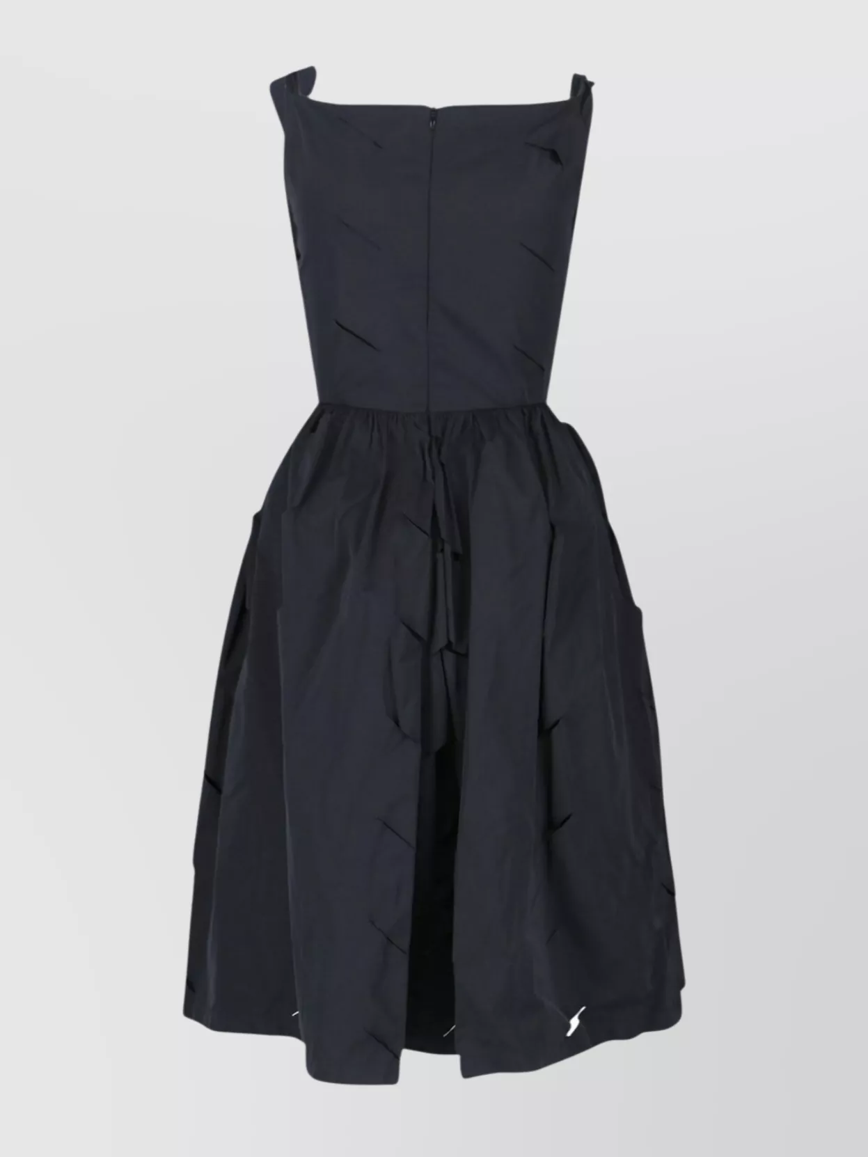 Vivienne Westwood Sleeveless Ruched Dress Cut-out Accents In Black