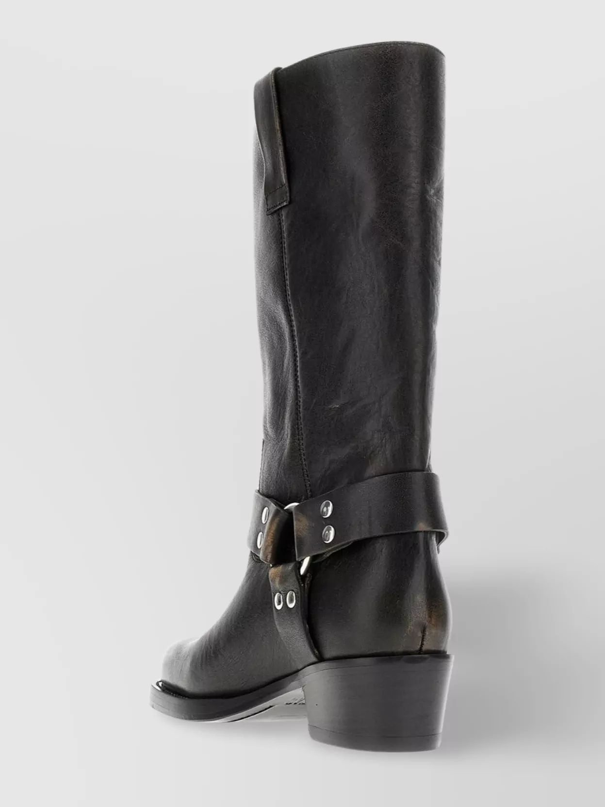 Paris Texas Roxy Boot Texan Boots In Black Leather In Black