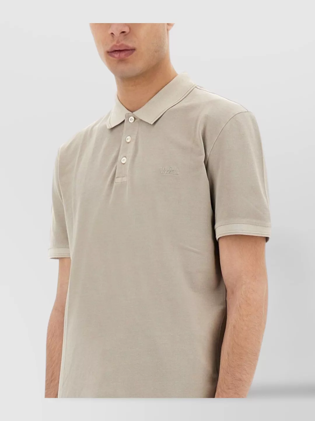 Woolrich "Mackinack" Shirt Featuring Collar And Short Sleeves