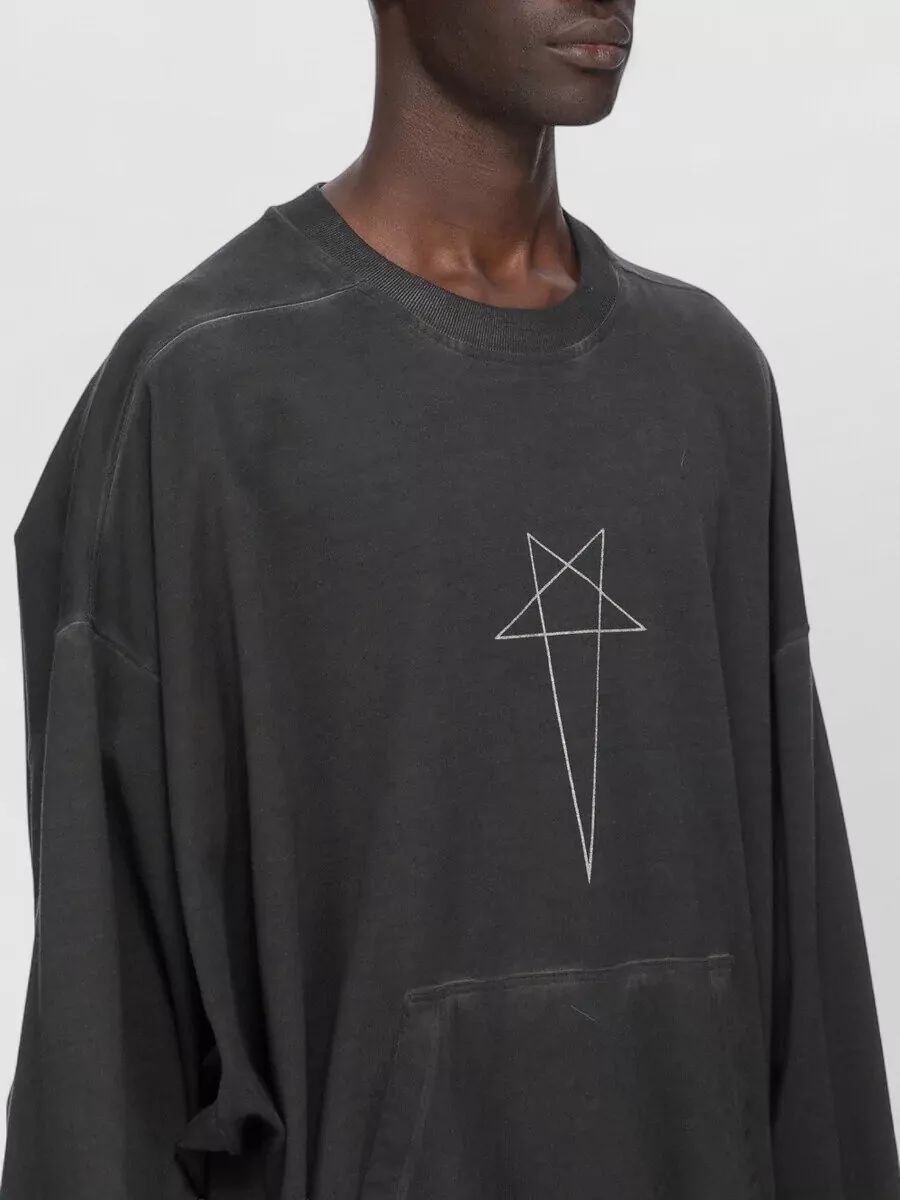 Rick Owens Drkshdw Oversized Cotton Crewneck T-Shirt