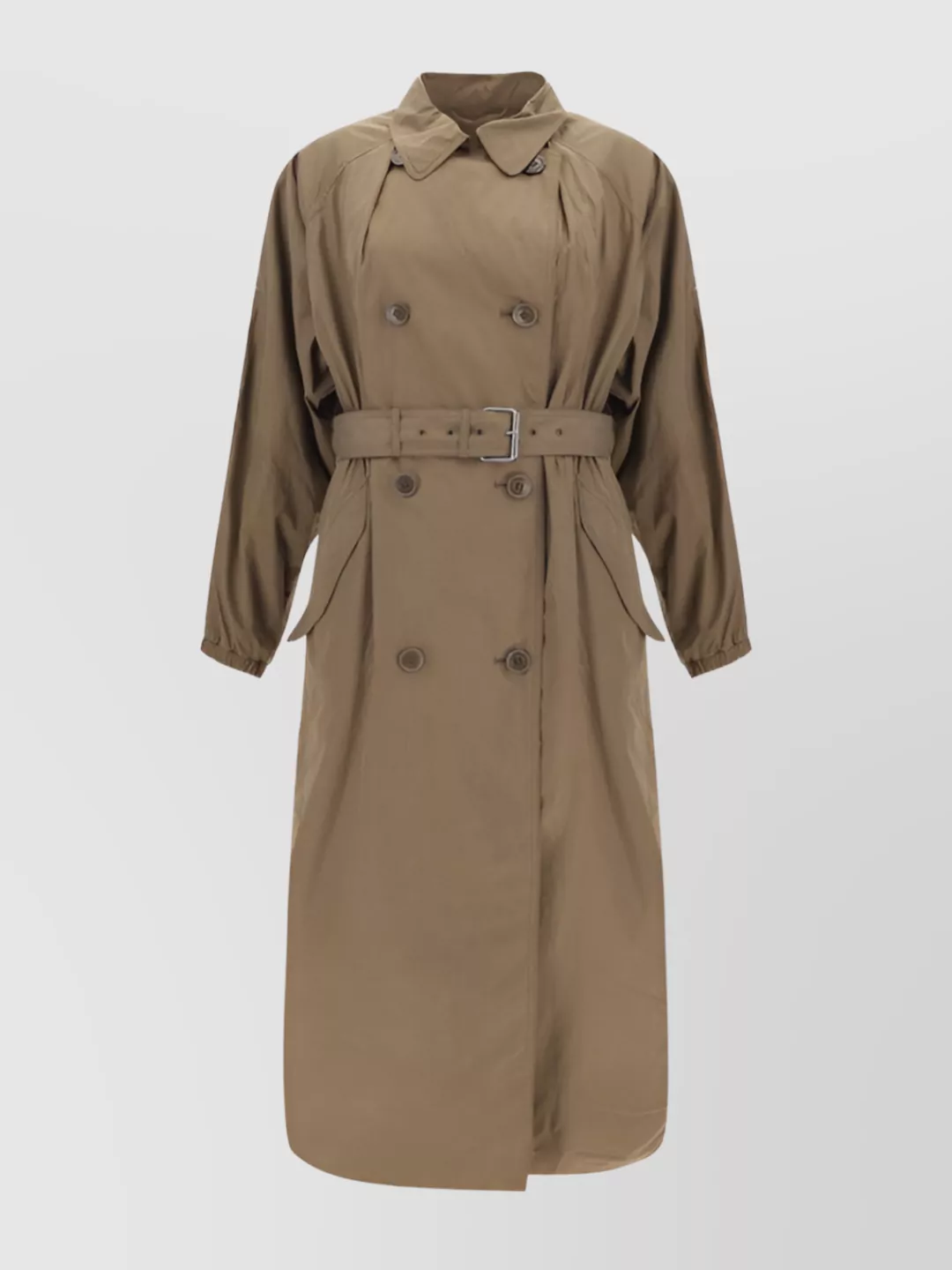 Isabel Marant Étoile Cacilda Trench Coat Belted Waist In Brown