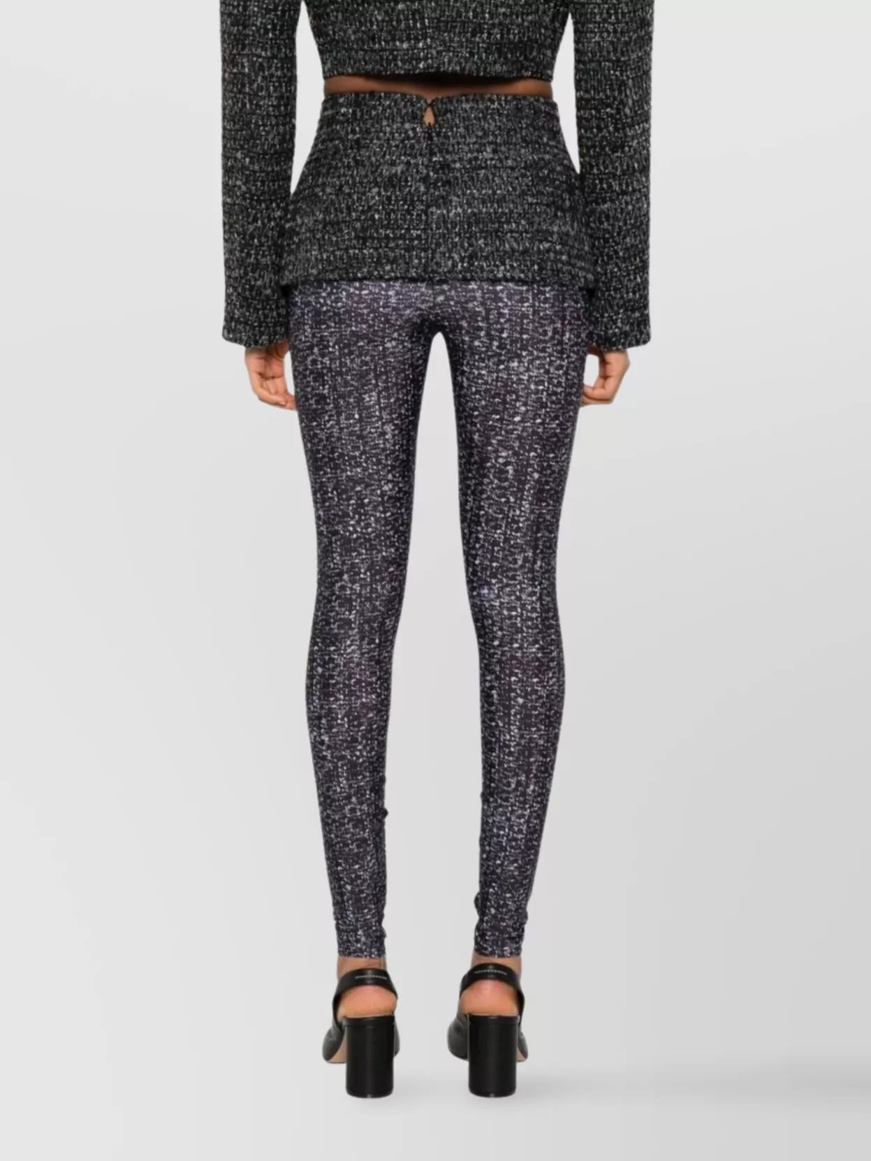 Diesel Ankle Length Straight Leg Trousers With Skirt