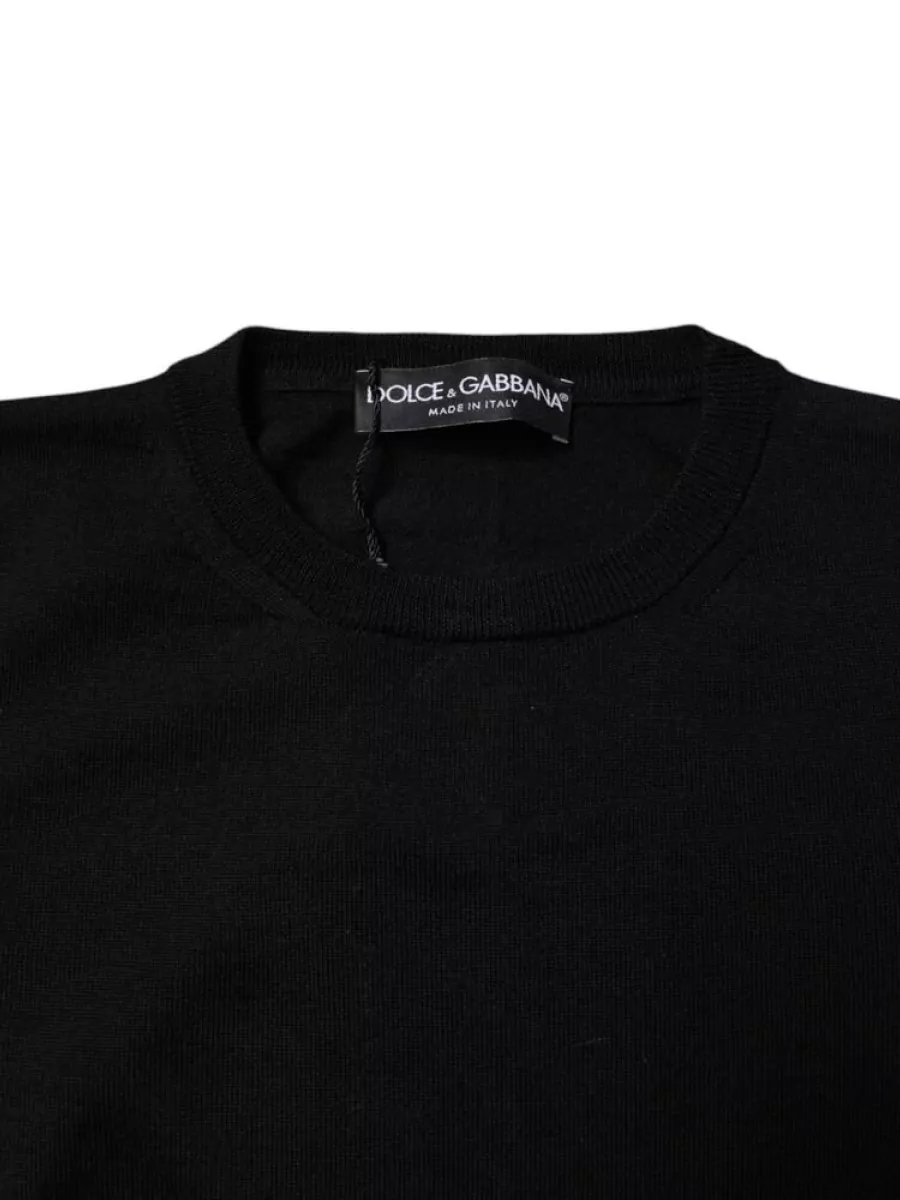 Dolce&Gabbana Virgin Wool Relaxed-Fit Crew Neck Sweater
