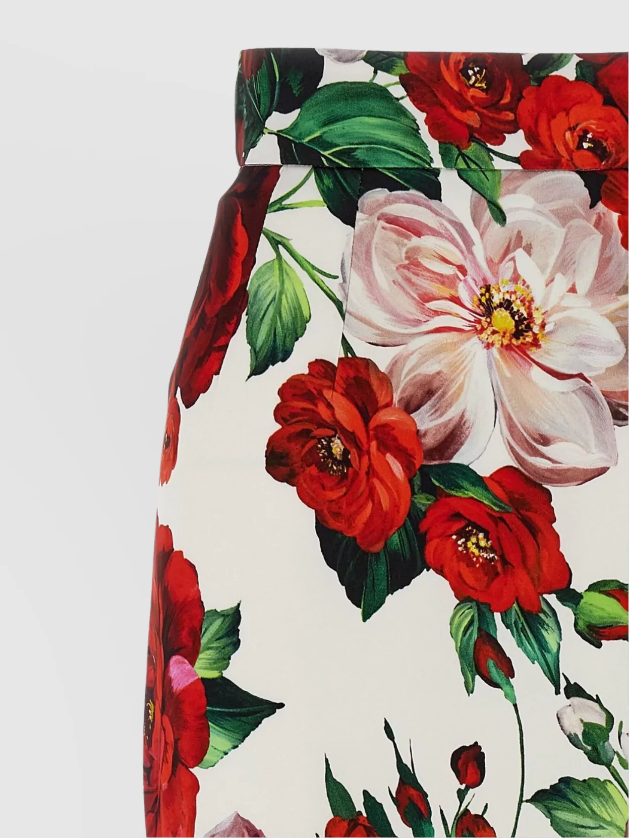Dolce&Gabbana High-Waisted Pencil Skirt Floral Pattern