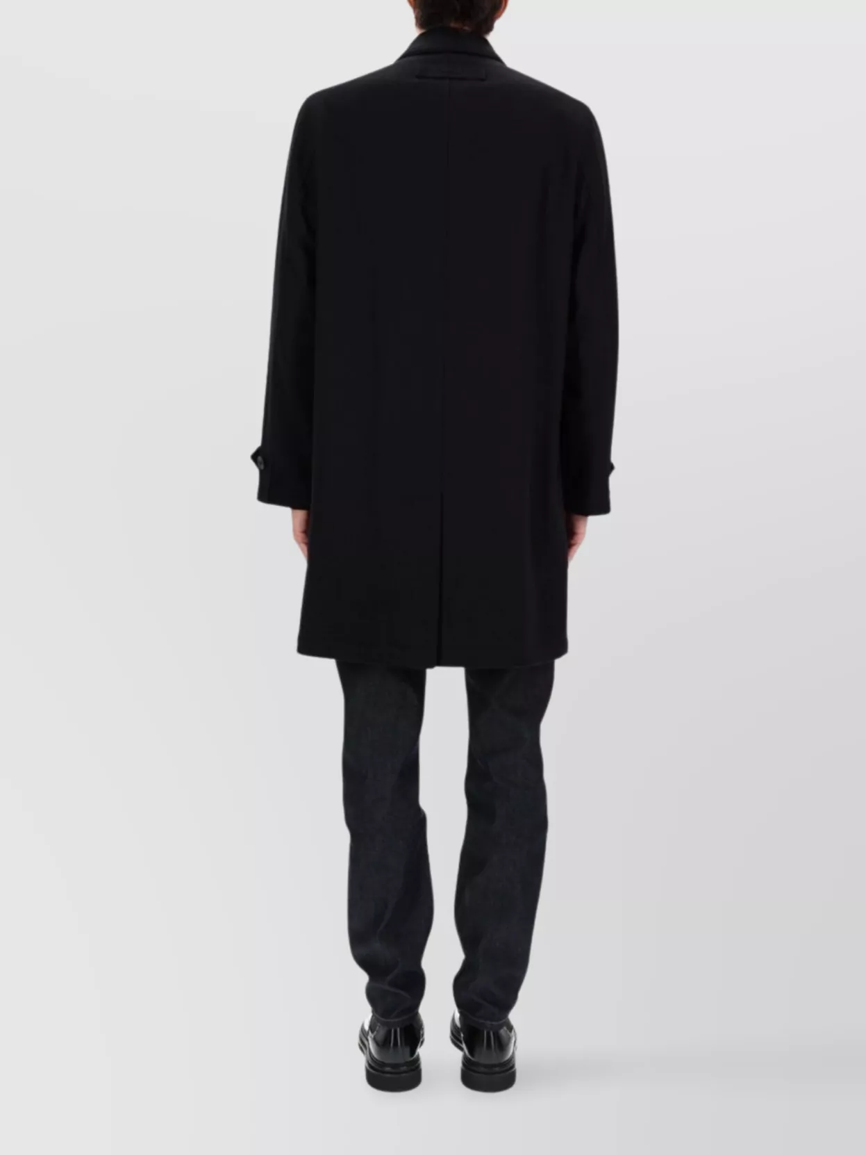Hugo Long Sleeve Coat With Cuff Straps And Pockets