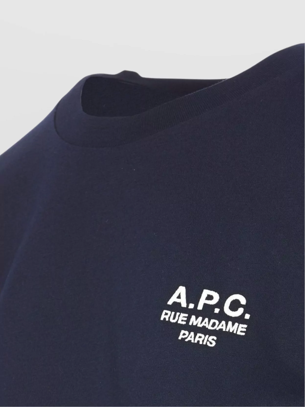 Apc Logo-embroidered Cotton T-shirt