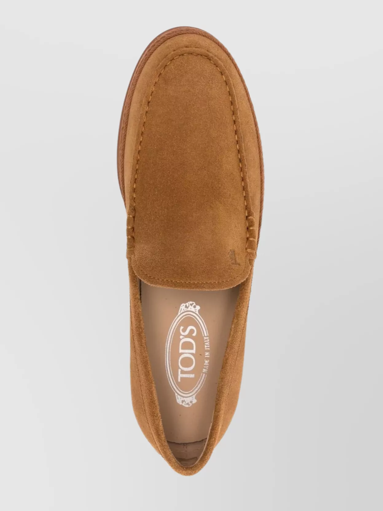 Tod's Slip On Suede Loafers With Studded Sole