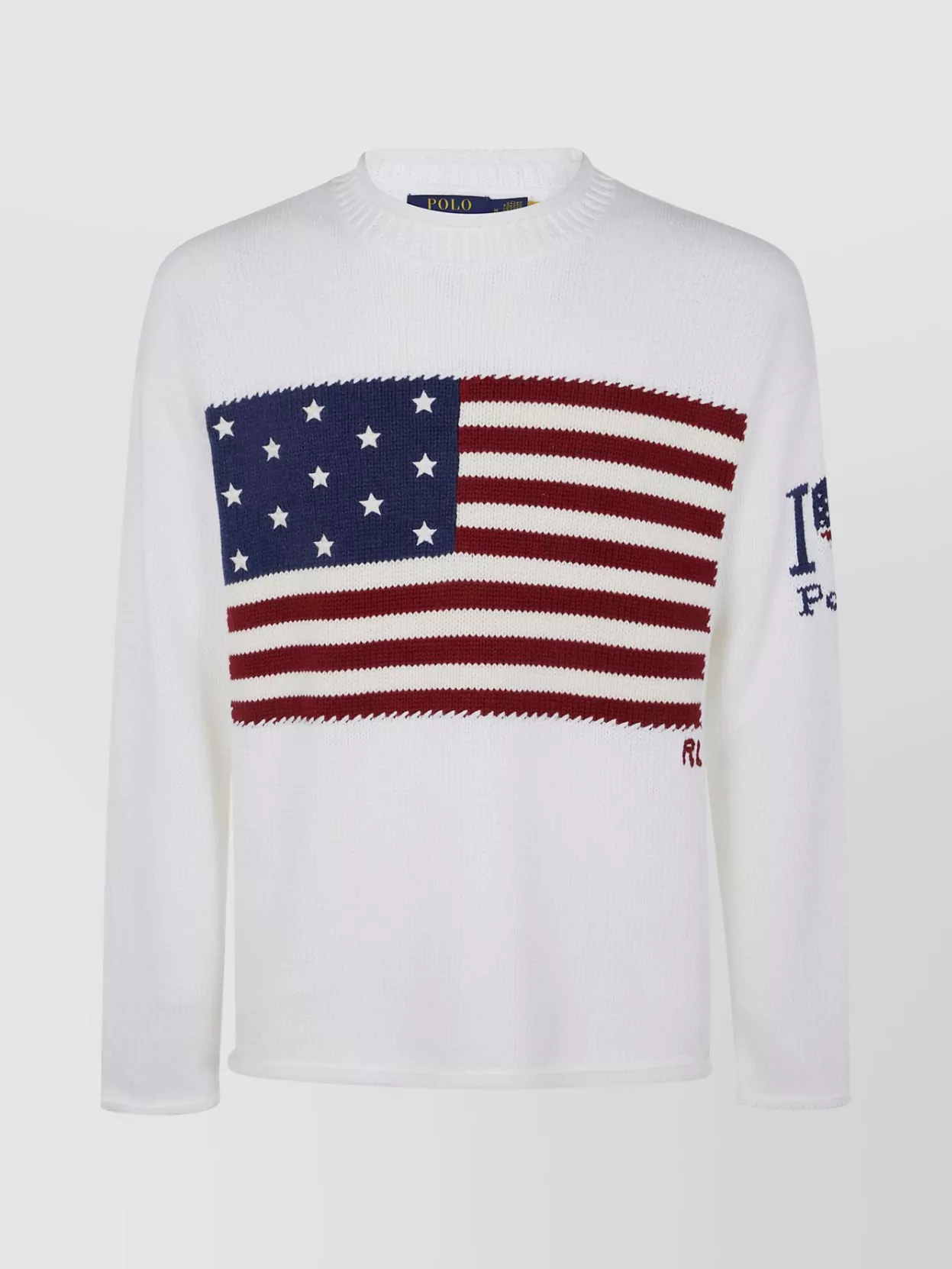 Polo Ralph Lauren - long sleeve pullover with american flag and heart motif