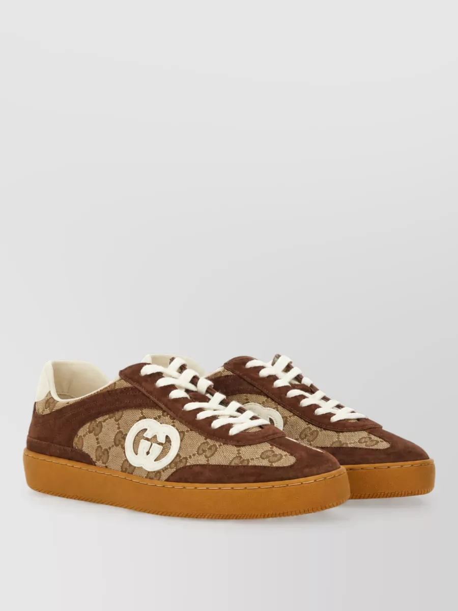 Gucci Leather Low-Top Sneakers