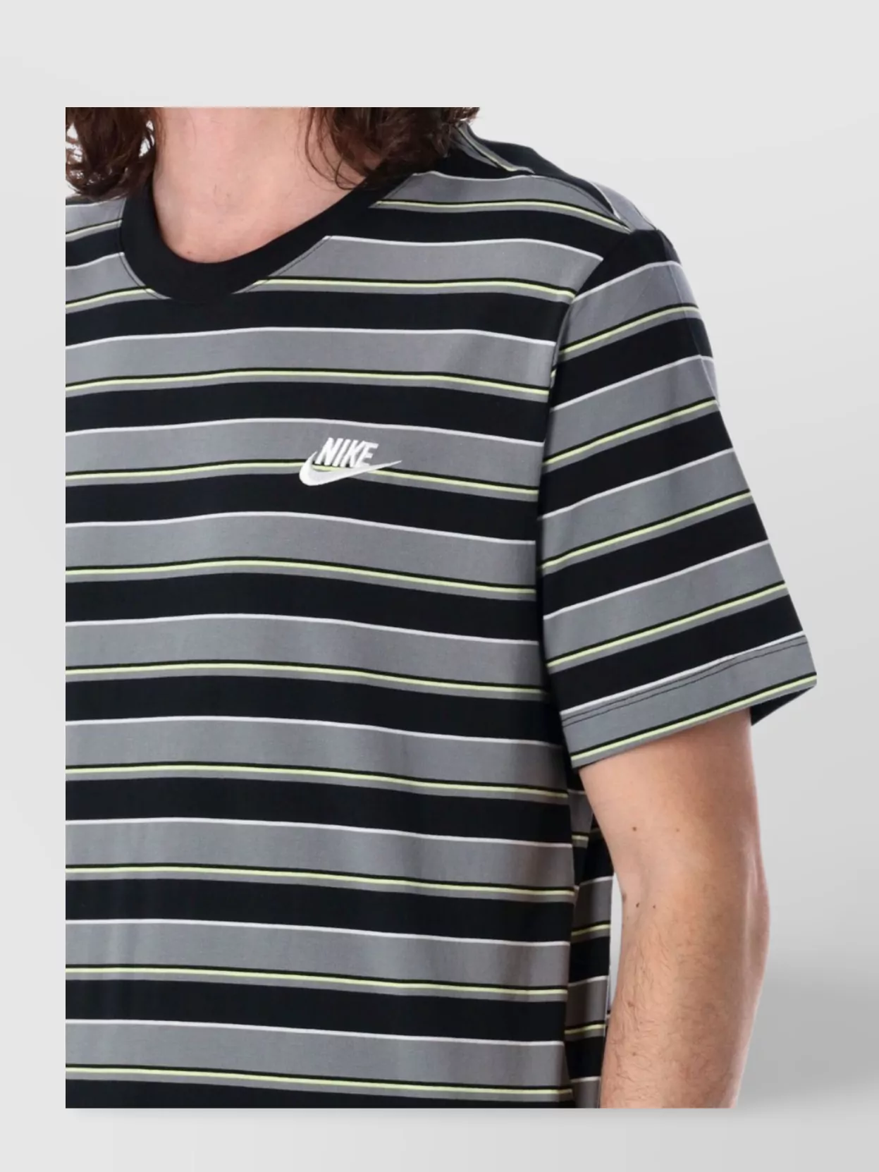 Nike Striped Crew Neck T-Shirt