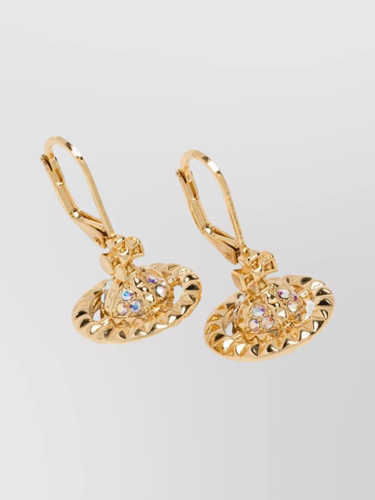Vivienne Westwood Dangling Drop Earrings Embellished Design
