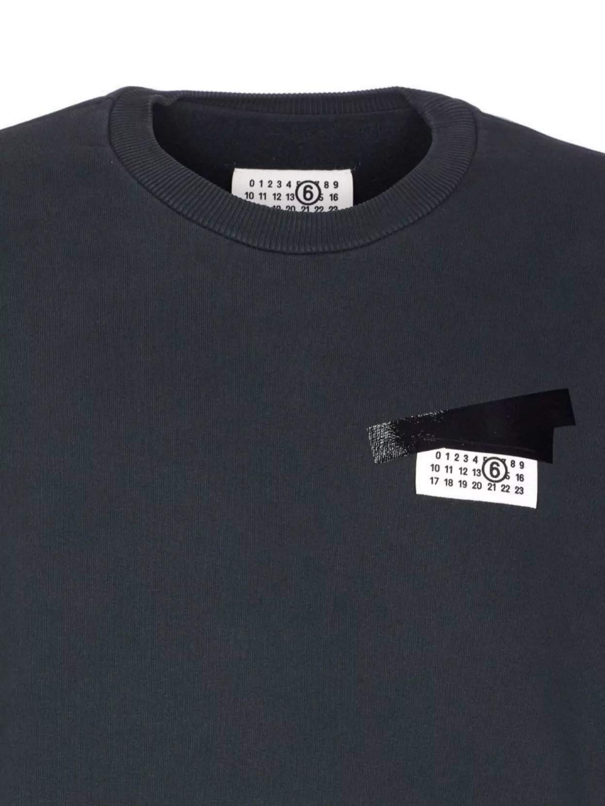 Mm6 Maison Margiela Crewneck Sweatshirt With Ribbed Cuffs And Hem
